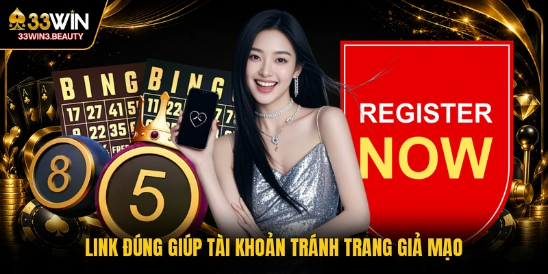 Link đúng giúp tài khoản tránh trang giả mạo